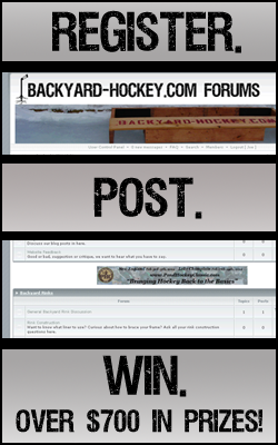 Register For The Backyard-Hockey.com Forums & Win Prizes